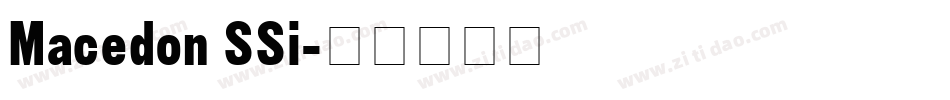 Macedon SSi字体转换